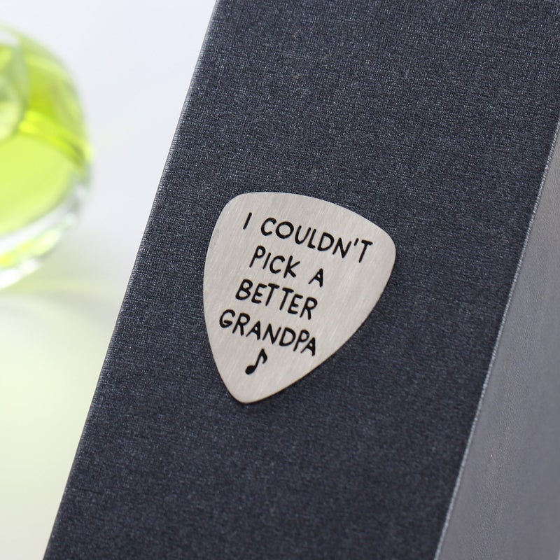 YeeQin I Couldnâ€™t Pick A Better Grandpa Musical Guitar Pick Jewelry Gift for Grandpa - Image 2